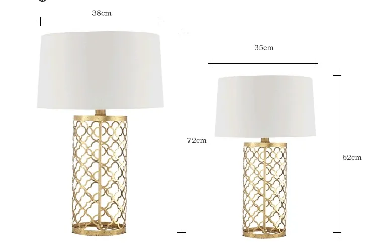 Golden Table Lamp Main View