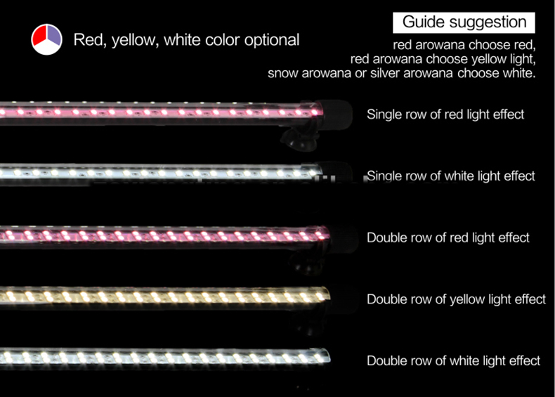 9W Submersible LED Aquarium Light Under Water for Fish Plants