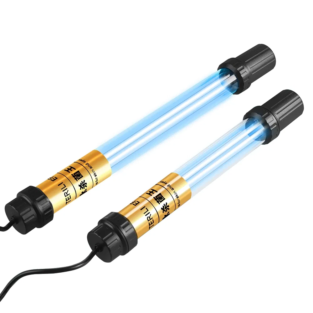 Submersible Double UV Germicidal Lamp Tube for Aquarium Sterilization