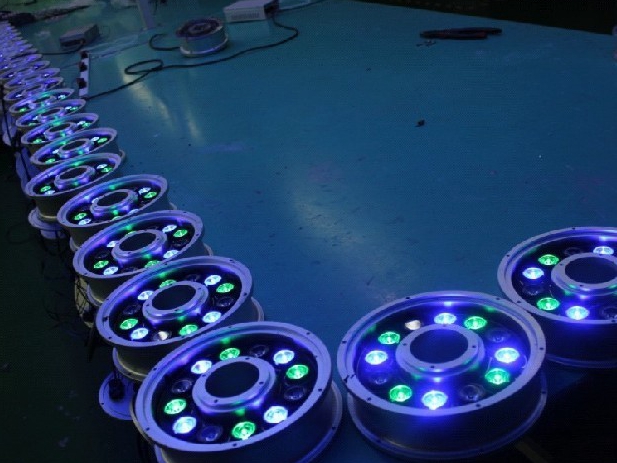 OEM IP68 Swimming Pool Pond Fountain Lighting 12V 24V RGB DMX Control Submersible LED Underwater Lights