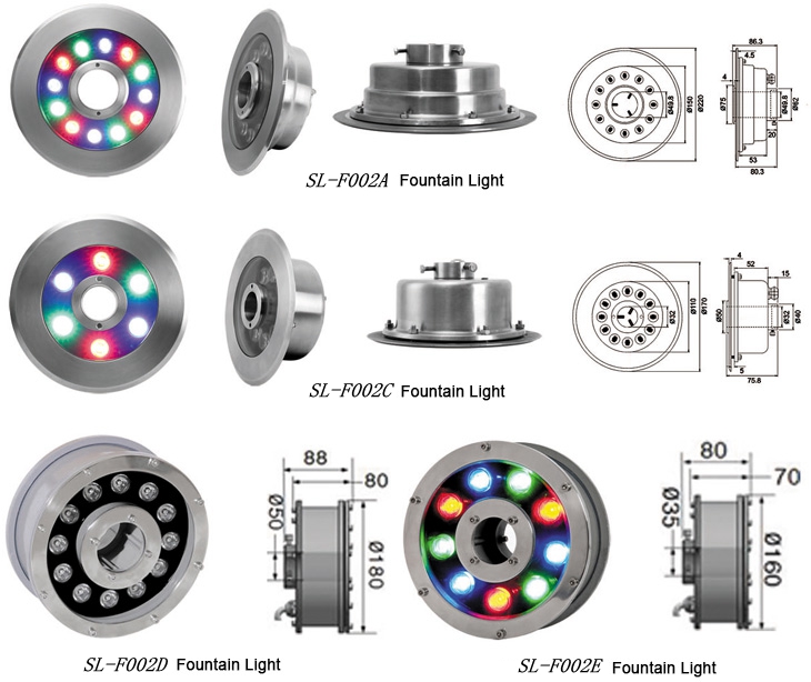RGB LED Underwater Light