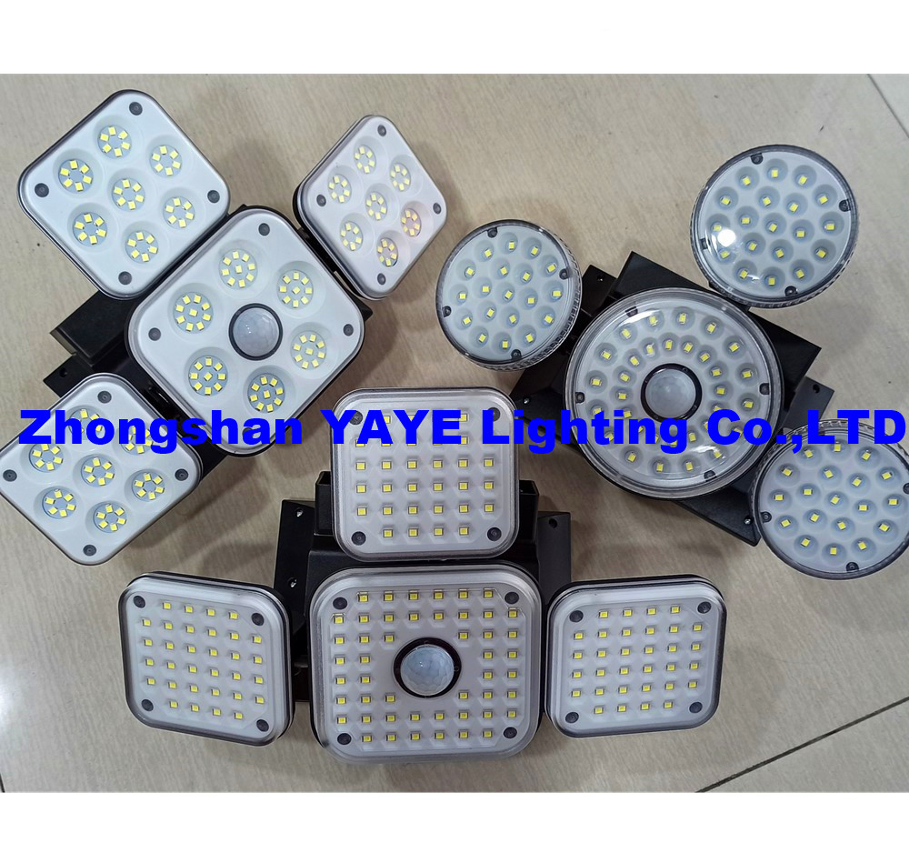 Yaye CE/RoHS 2023 Hottest Sell Supplier Price Outdoor IP66 Waterproof Solar LED Wall Light with Remote Controller/Motion Sensor/3 Years Warranty