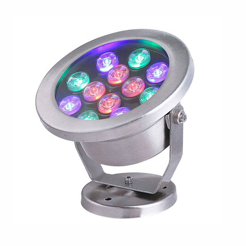 Waterfall Outdoor Dance Music Water 120v Dimmable Rgb Color Changing Underwater LED Fountain Light for Pond Landscape Decoration