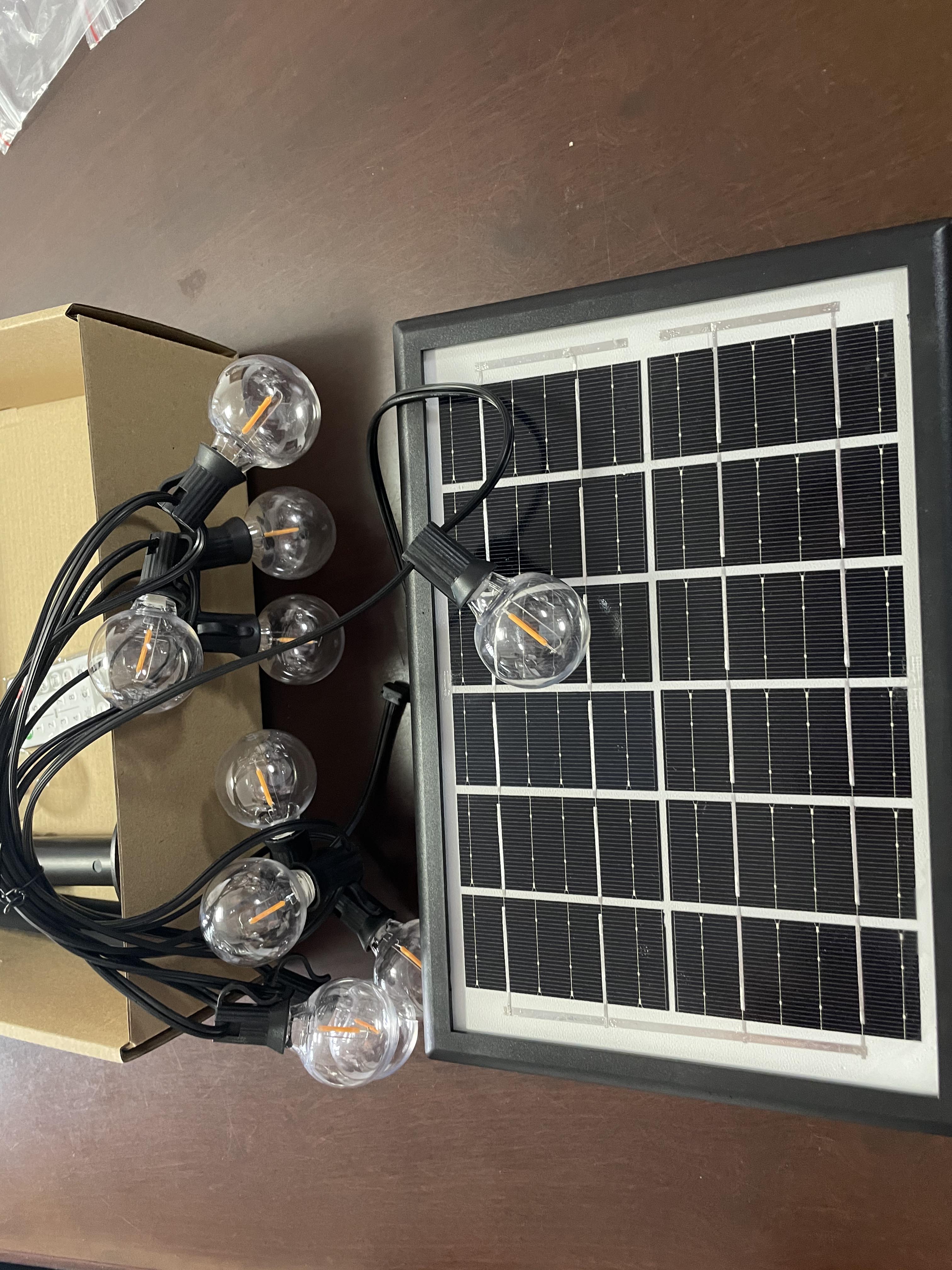 Retro Lamp Vintage Industrial Edison Globe Led Bulb High Powered Solar String Lights Wedding Camping Customized Garland Decor