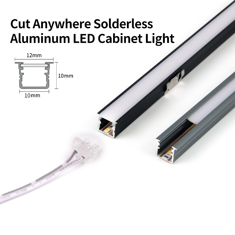 Wholesale Recessed Aluminum Frame Light Thin LED Lamp Weld-Free LED Cabinet Light Bar for Home Decoration