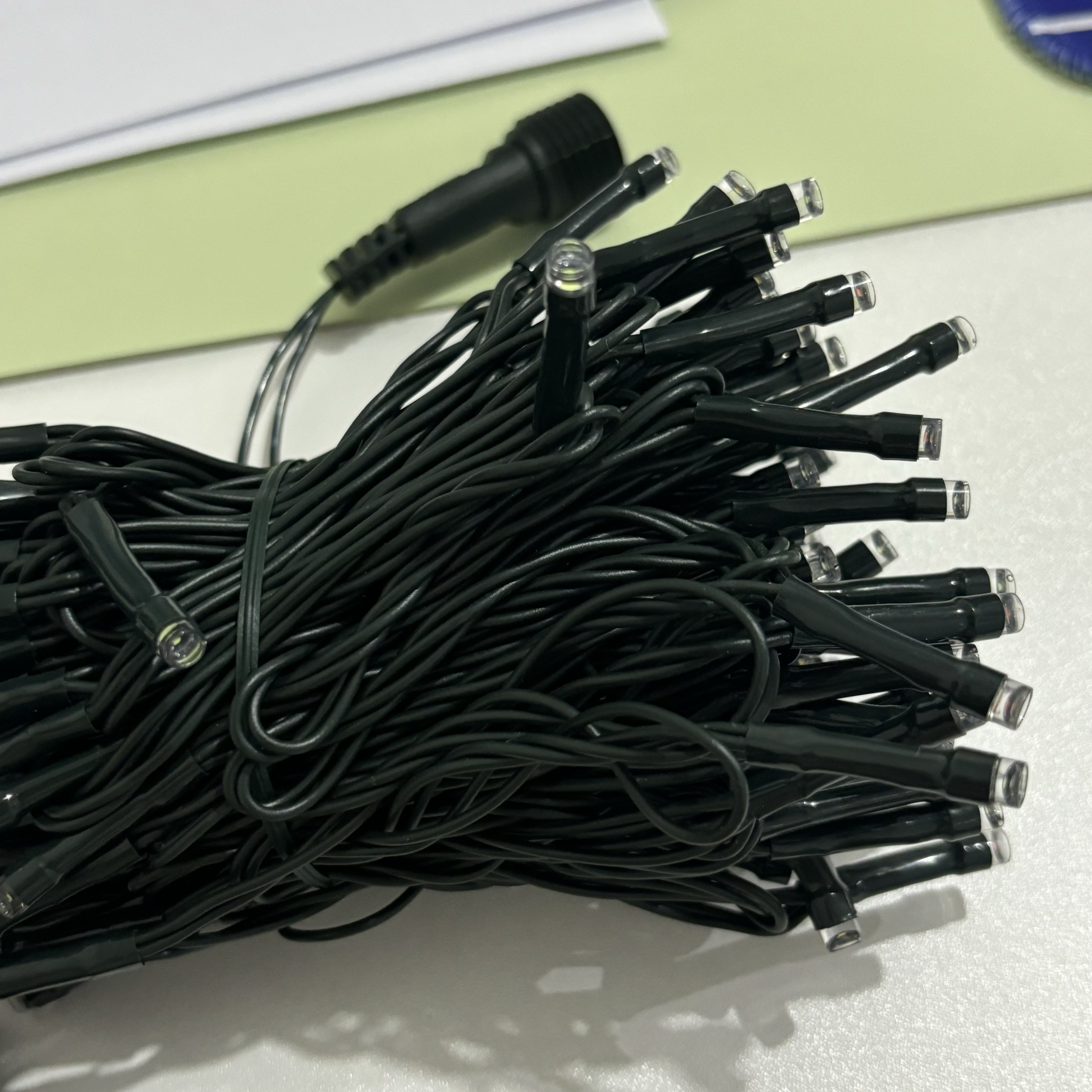 IP65 Rated 8cm 100LED 220V Waterproof Outdoor Christmas String Dimmable 2-Year Warranty Rubber Cable Glue Filled 50000 CRI80
