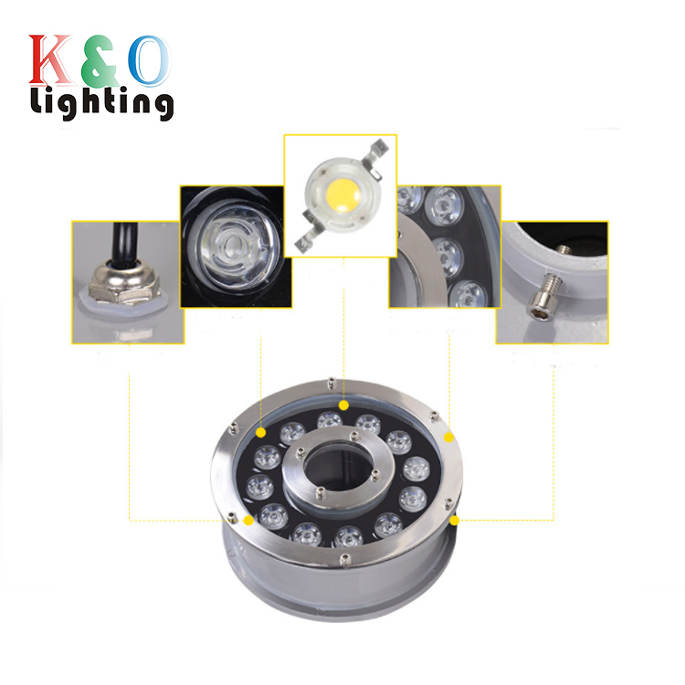 IP68 Waterproof Garden LED Fountain Lamp Embedded Underwater Lights For Small Waterfall Fountains Pool For Small Waterfall