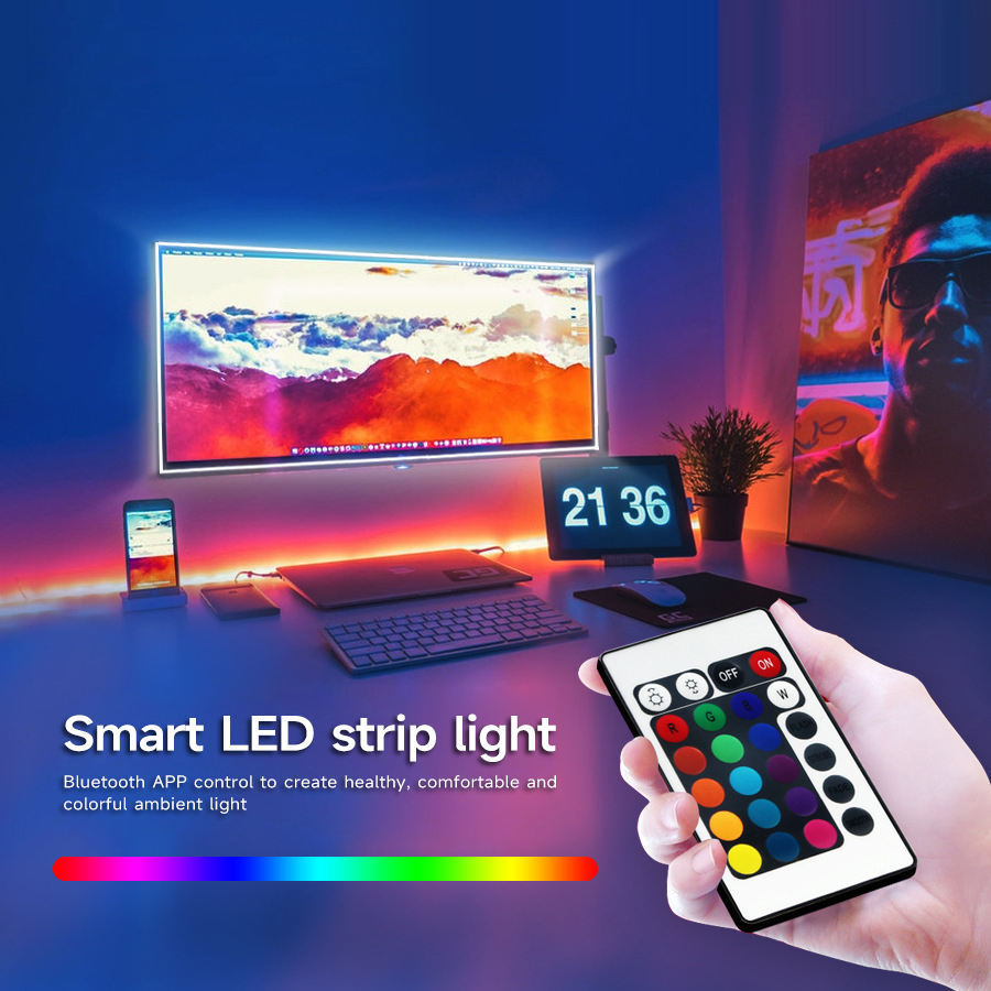 Smart Addressable WiFi RGB LED Strip Lights for Home Ambiance