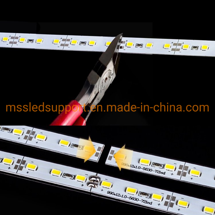 High CRI 90 Hard LED Strip 5630 2835 DC12V 24V 72LEDs 120LEDs 100cm LED Light Bar for Kitchen Under Cabinet Showcase