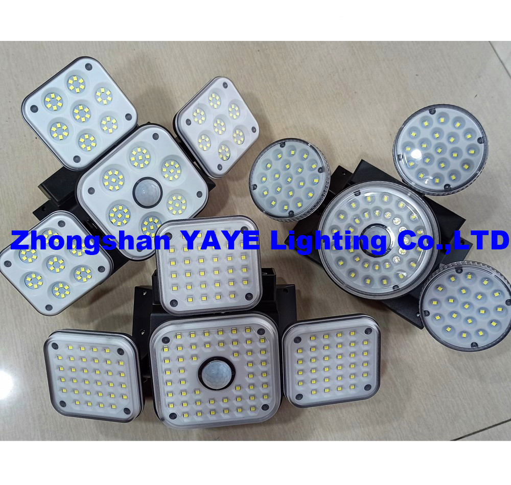 Yaye CE/RoHS 2023 Hottest Sell Supplier Price Outdoor IP66 Waterproof Solar LED Wall Light with Remote Controller/Motion Sensor/3 Years Warranty