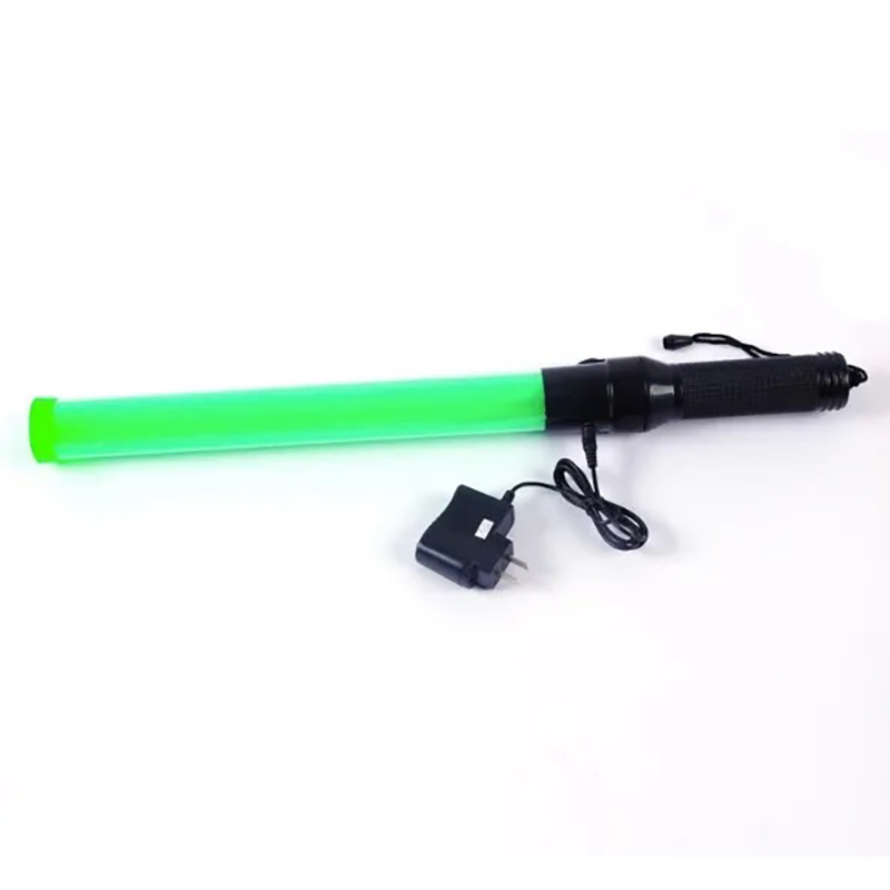 Road Safety Flashing Light Stick 54cm Rechargeable LED Traffic Warning Baton