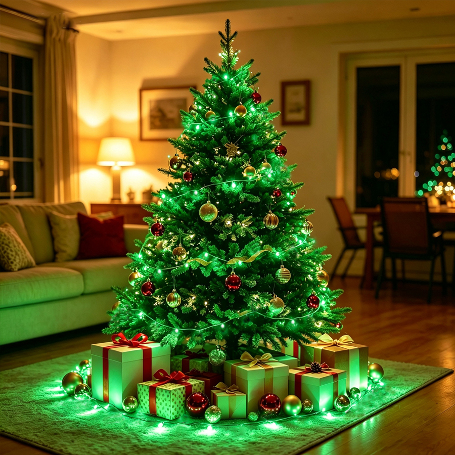 High Bright LED String Lights Weatherproof Green Wire Fairy String Lights Indoor Outdoor Garden Patio Christmas Decorative Light