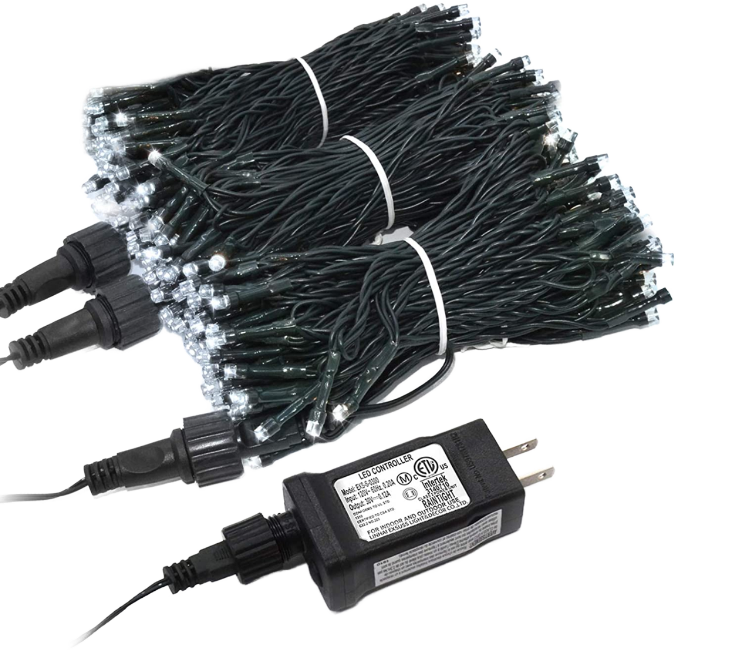 IP65 Rated 8cm 100LED 220V Waterproof Outdoor Christmas String Dimmable 2-Year Warranty Rubber Cable Glue Filled 50000 CRI80
