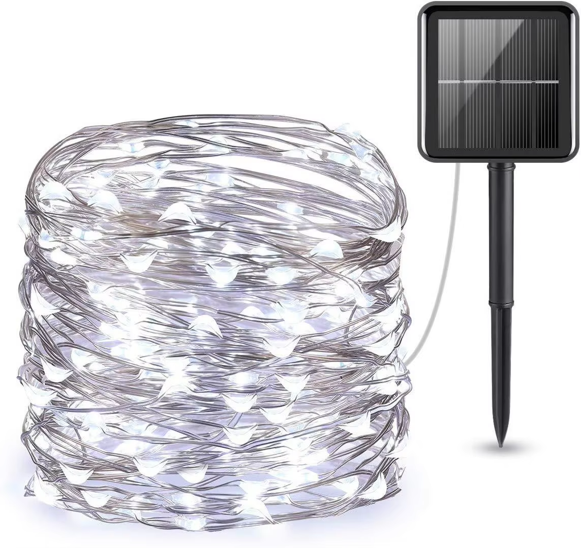 LED Solar String Fairy Light Waterproof Christmas Decoration for Outdoor Garden Wreath &amp; Tree Lighting for Streets