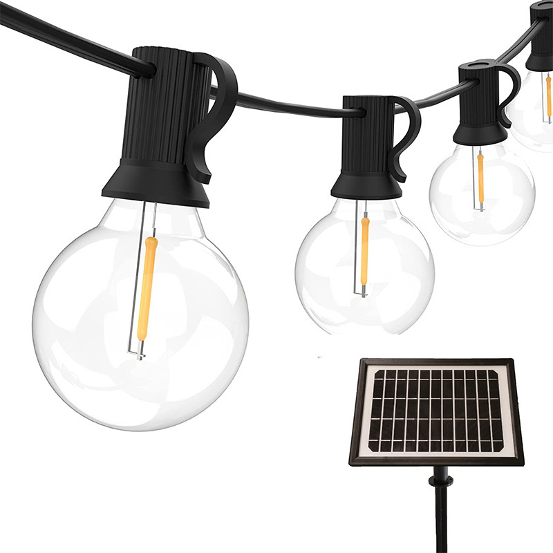 Retro Lamp Vintage Industrial Edison Globe Led Bulb High Powered Solar String Lights Wedding Camping Customized Garland Decor