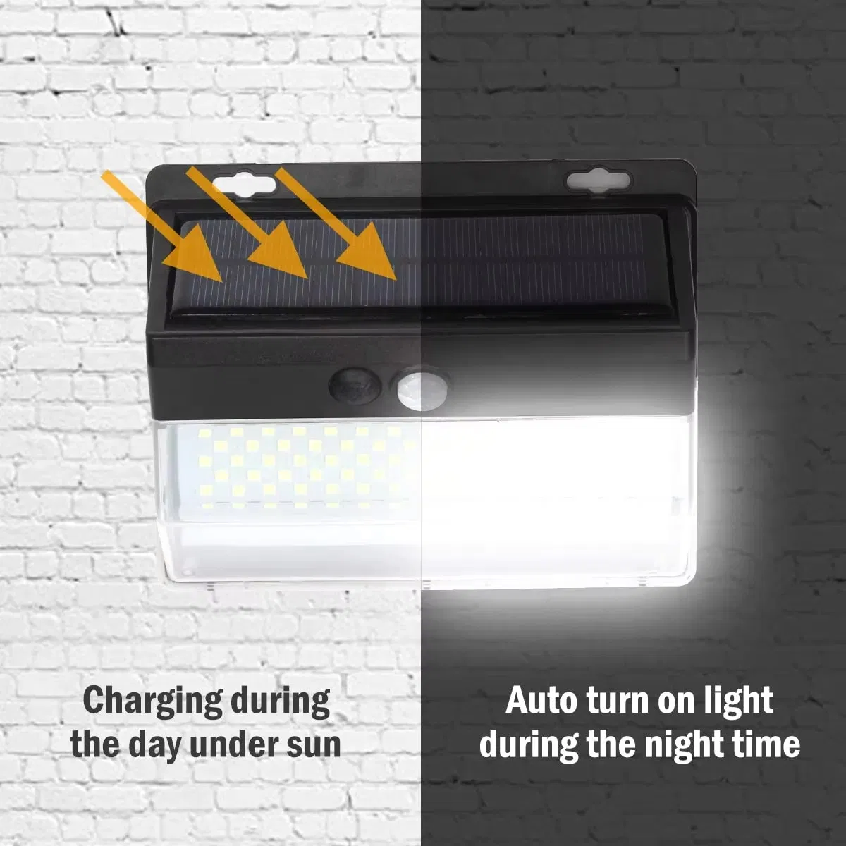 Brightenlux Outdoor Waterproof Garden Lamp Solar Security Light Motion Sensor LED Solar Wall Lights