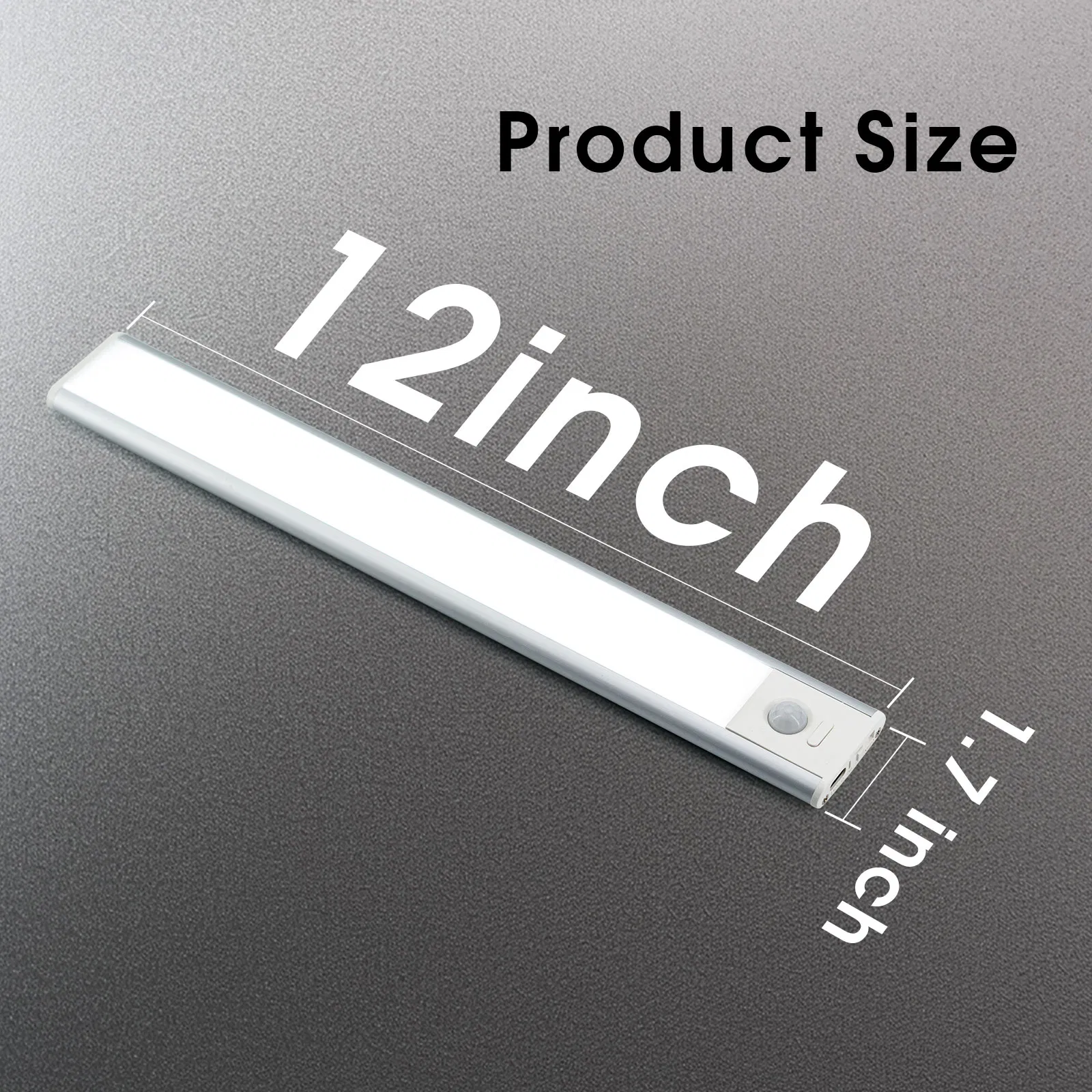 16inch Night Light Battery Operated Rechargeable LED Magnetic Cabinet Light for Kitchen
