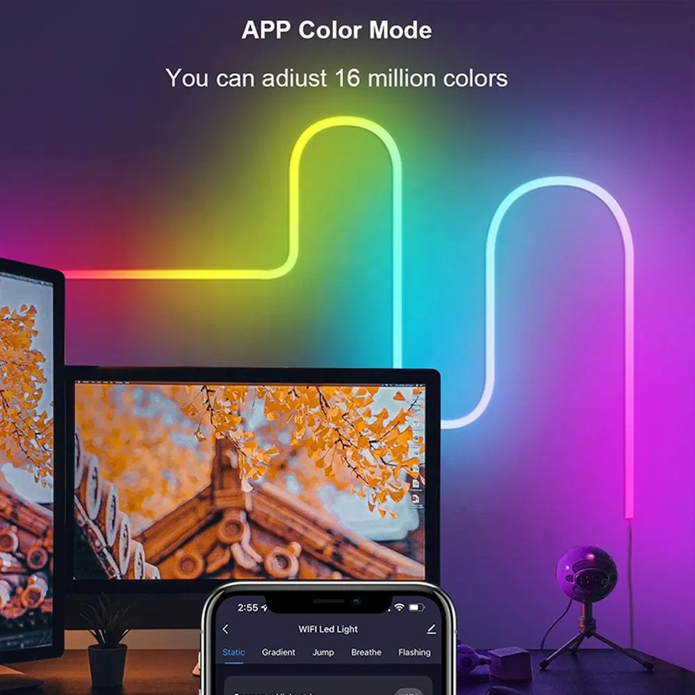 Smart Addressable WiFi RGB LED Strip Lights for Home Ambiance