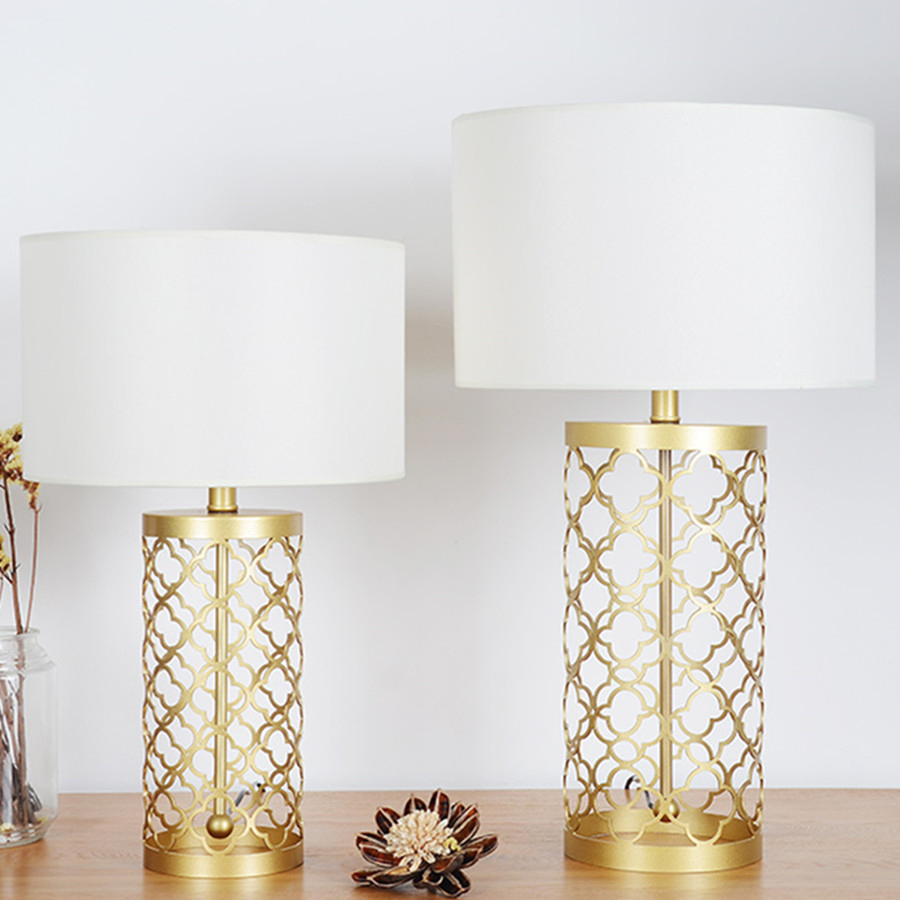 Simple Warm Golden Table Lamps Retro Creative American Table Light (WH-MTB-71)