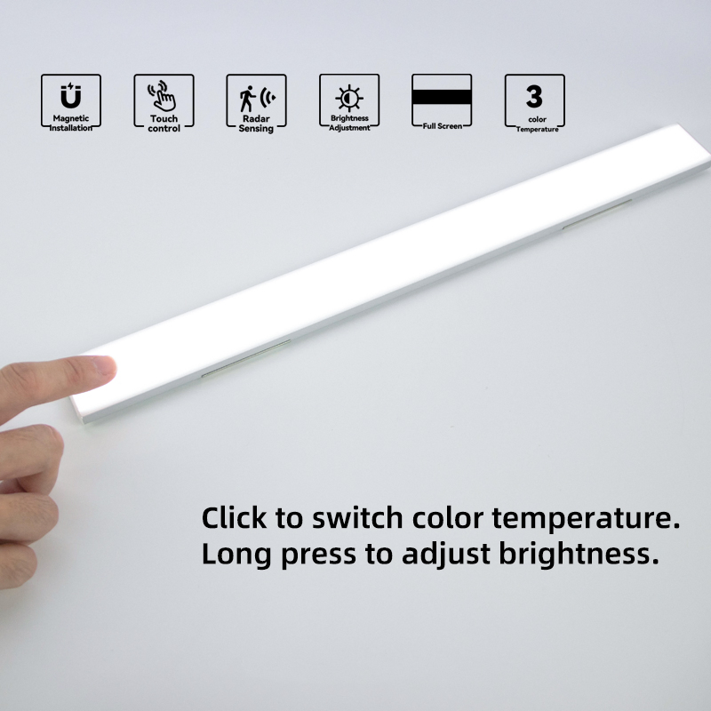 Hot Sale Wireless Cabient Light Indoor Frameless Closet Light Motion Sensor Light with 120° Detection