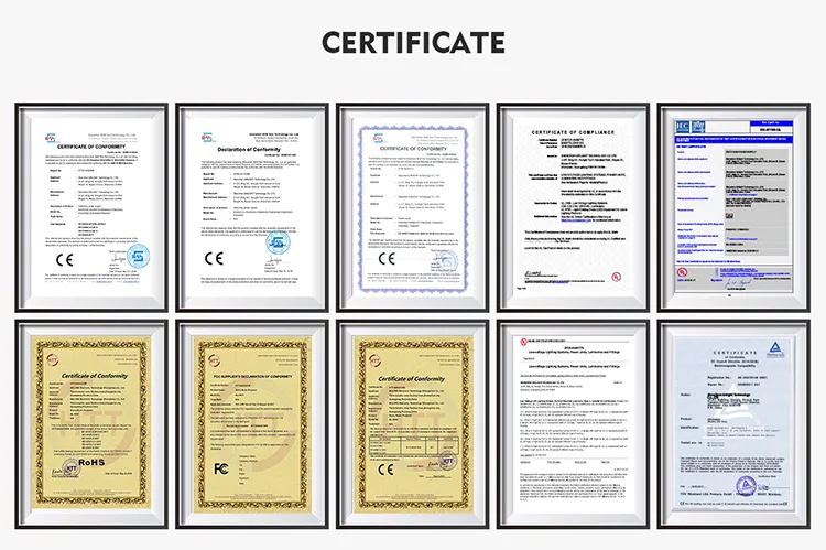 Certifications