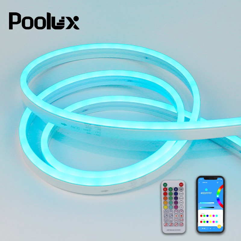 Smart Color Changing Waterproof LED Rope Lights for Swimming Pool with IP67 Underwater LED Neon Flex Strip Light
