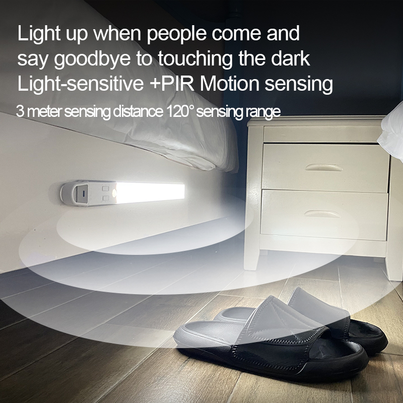 Under Cabinet Lights Rechargeable Battery Operated Motion Sensor Light Indoor Magnetic Dimmable Closet Lightswireless Under Counter Lights for