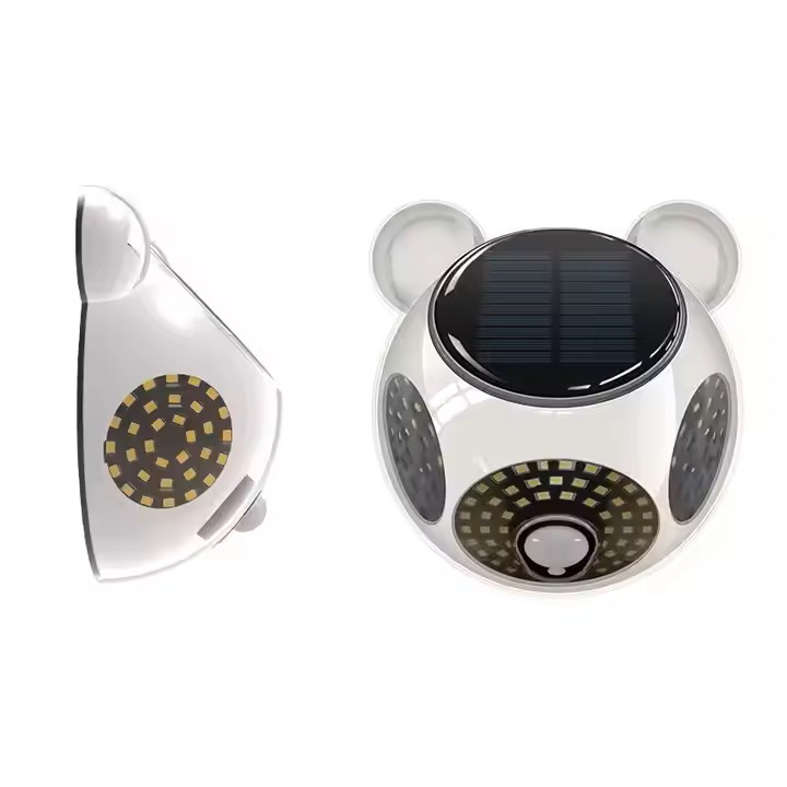 Outdoor Solar Street Light Waterproof Outdoor Interactive 124 LED Wall Light Motion Sensor Solar Courtyard Light