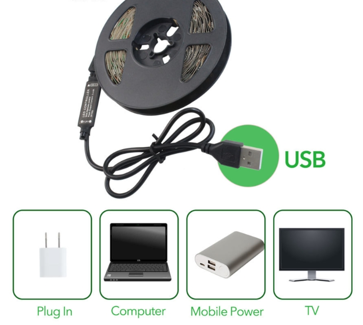 RGB Smart LED Flexible Strip Light Kits Set with Remote Controller WiFi