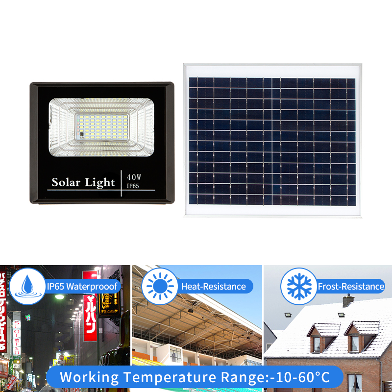LED Powered Flood Lamp Solar Motion Lights with Sensor for Outdoor Wall