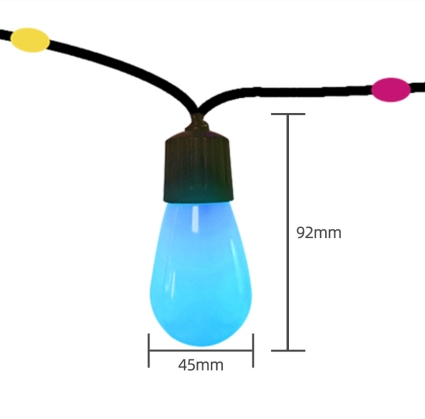 Halolite IP44 WiFi Bluetooth Button Model Rgbic String Smart LED Bulb Light