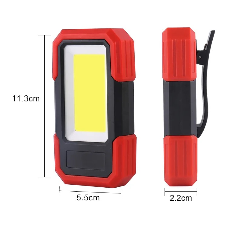 Super Bright LED Magnetic Base &amp; Clip Battery Operated 400lm COB Work Light