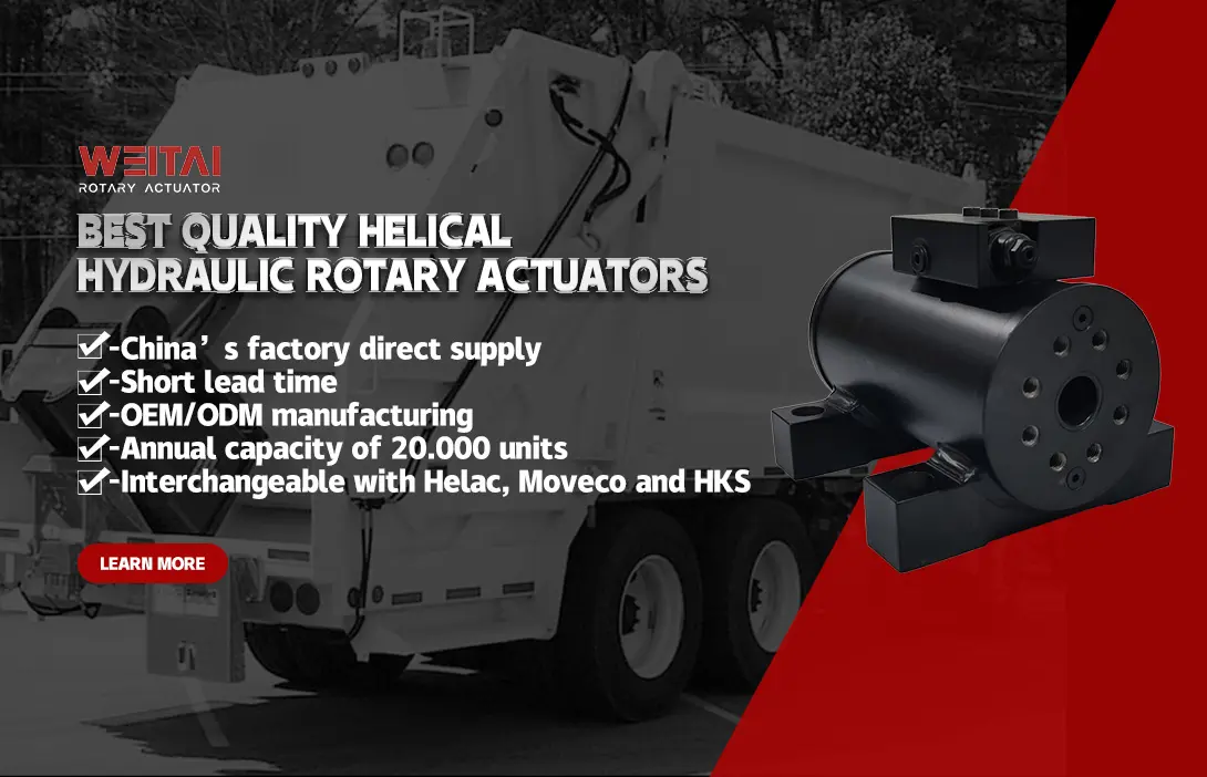 Hydraulic rotary actuator for marine and offshore equipment applications