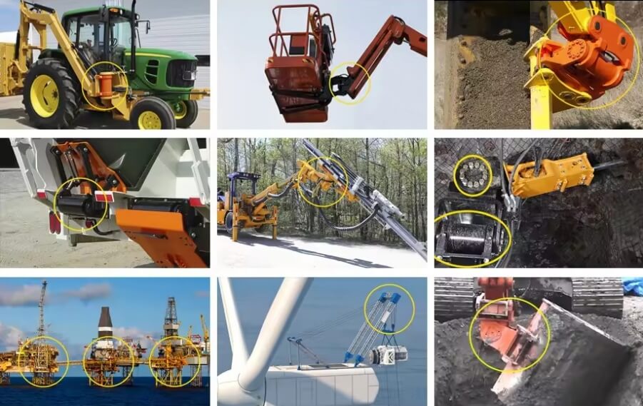 Weitai helical hydraulic rotary actuator applications