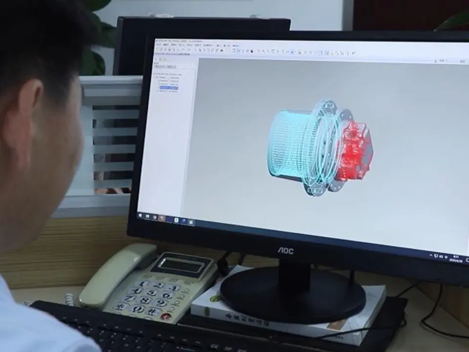 Final Drive Designing - hydraulic motor CAD engineering design