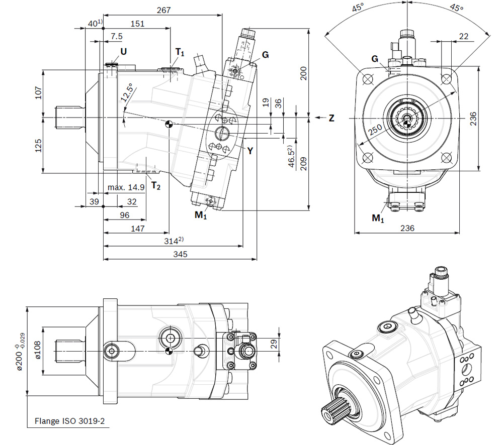A6VM200 drawing