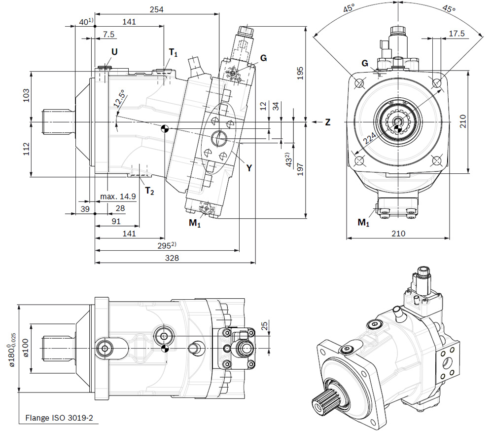 A6VM160 drawing