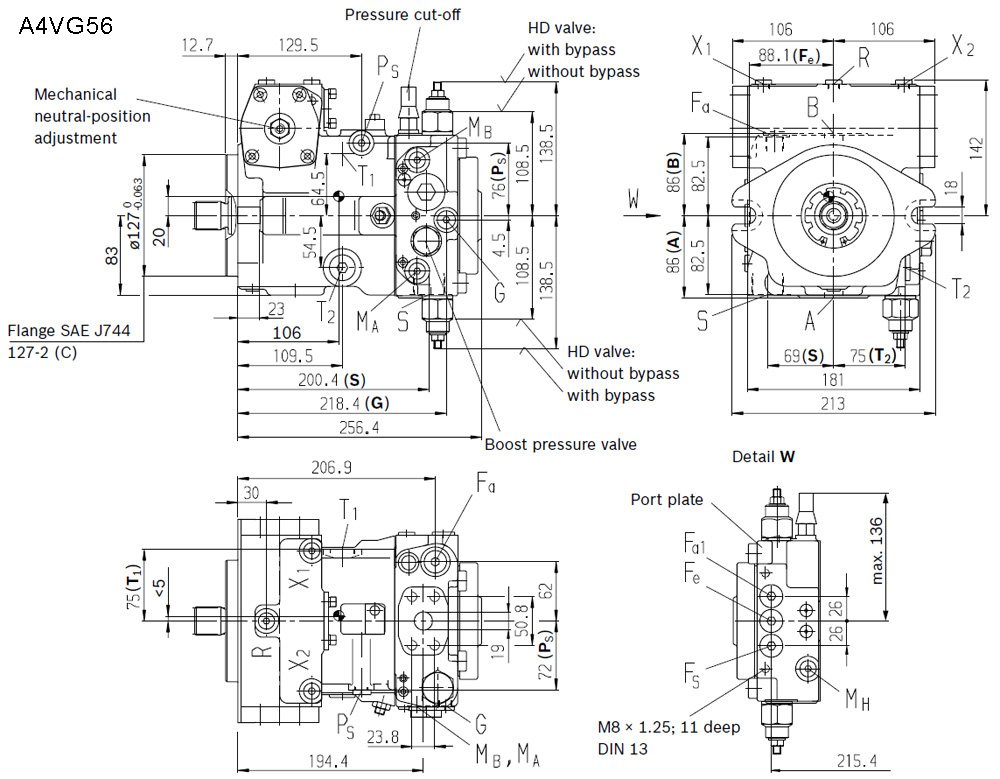 A4VG56 drawing