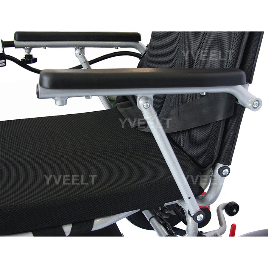 Cerebral Palsy Travel Portable Lightweight Folding Aluminum Electric Power Wheelchair with 24V Motor