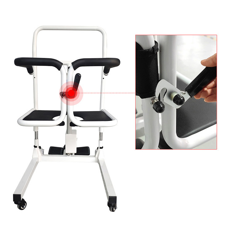 Senyang Wholesale Medical Portable Electric Wheelchair Toilet Move Wheel Nursing Patient Transfer Lift Commode Chair For Elderly