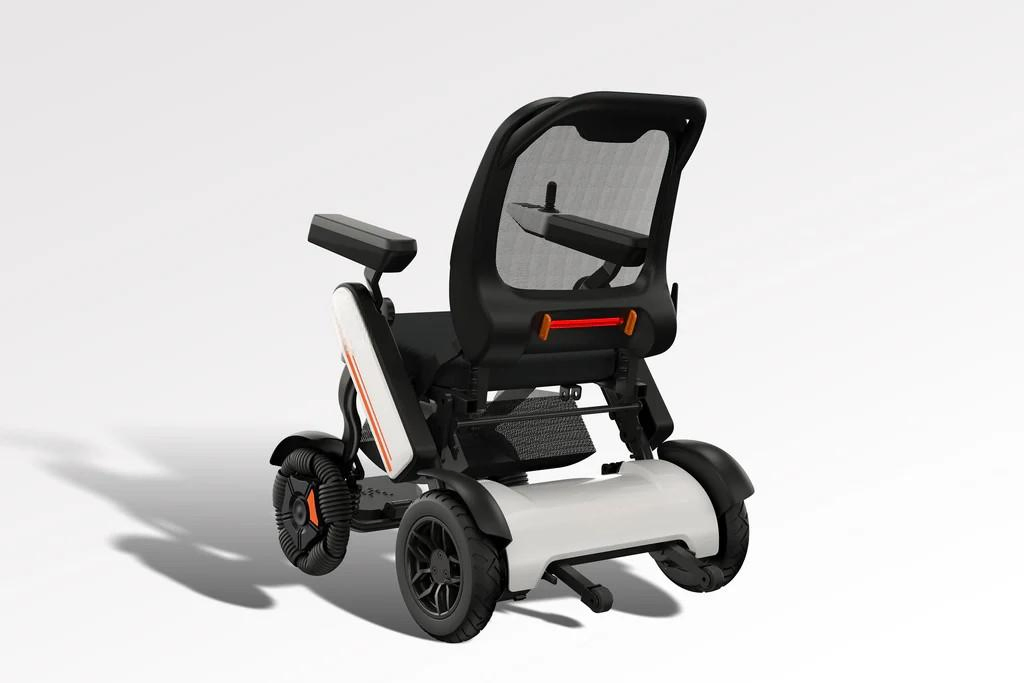 Latest Intelligent Aluminum Omni-Directional Wheel Power Assistance Lightweight Electric Travel Folding Wheelchair