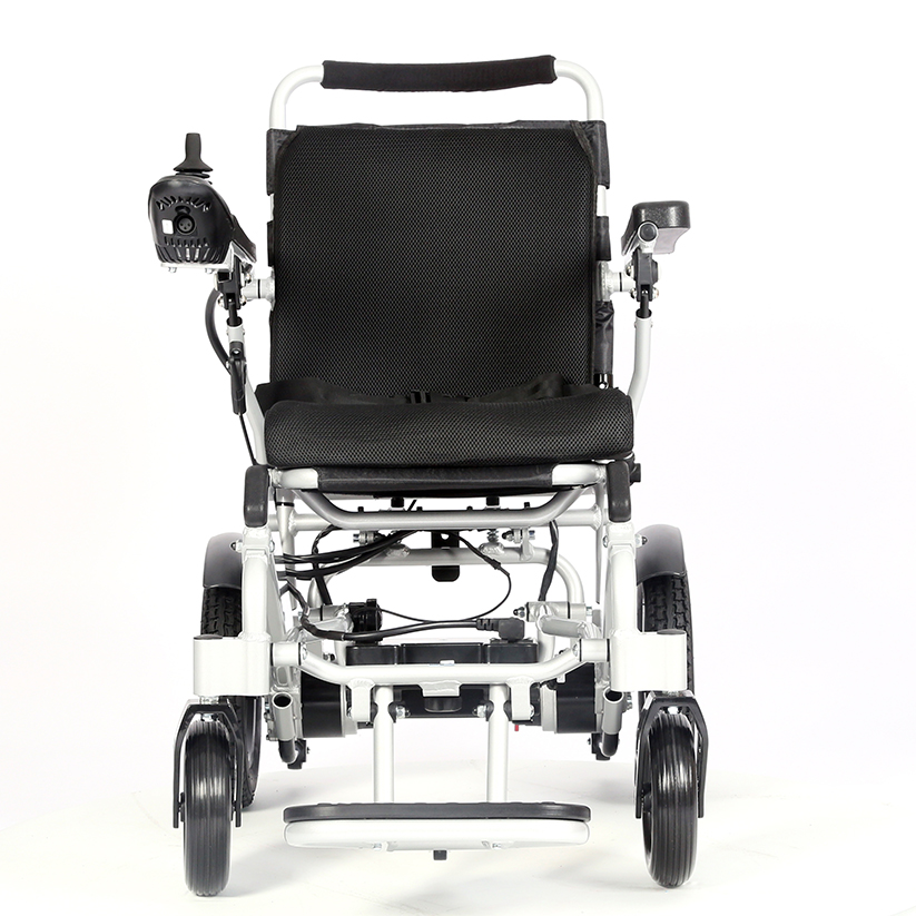 Battery Operated Electric Wheelchair Folding Travel Handicap Disable Power Wheelchair with Reclining Back