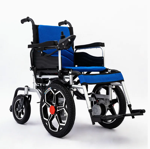 Fashion Outdoor Old Discounted Motor Portable Folding Electric Motorized Power Lightweight Wheelchair For Medical Handicapped