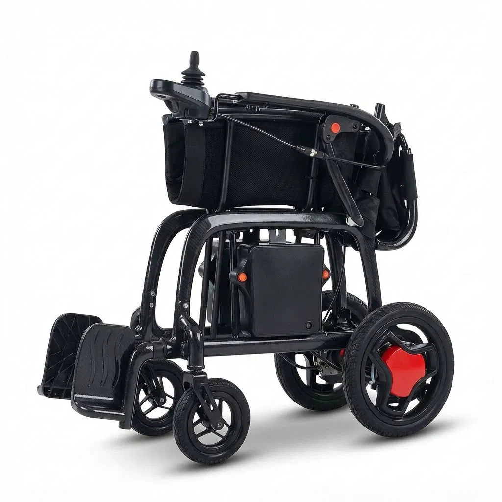 Ultra Lightweight Folding Power Wheelchair for Airline Travel