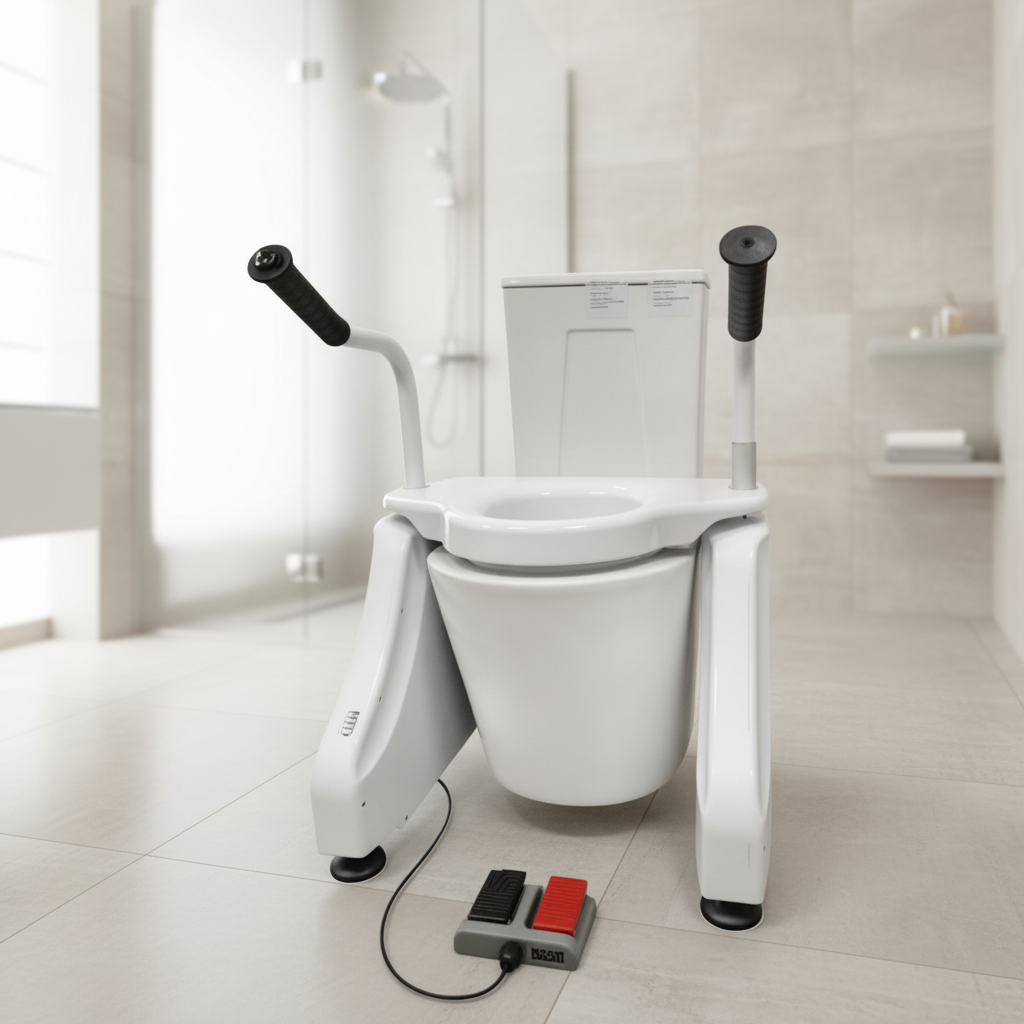 Electric Electrical Lifting Height Adjustable Toilet Wheel Chair Reclining Motorized Power Electric Wheelchair