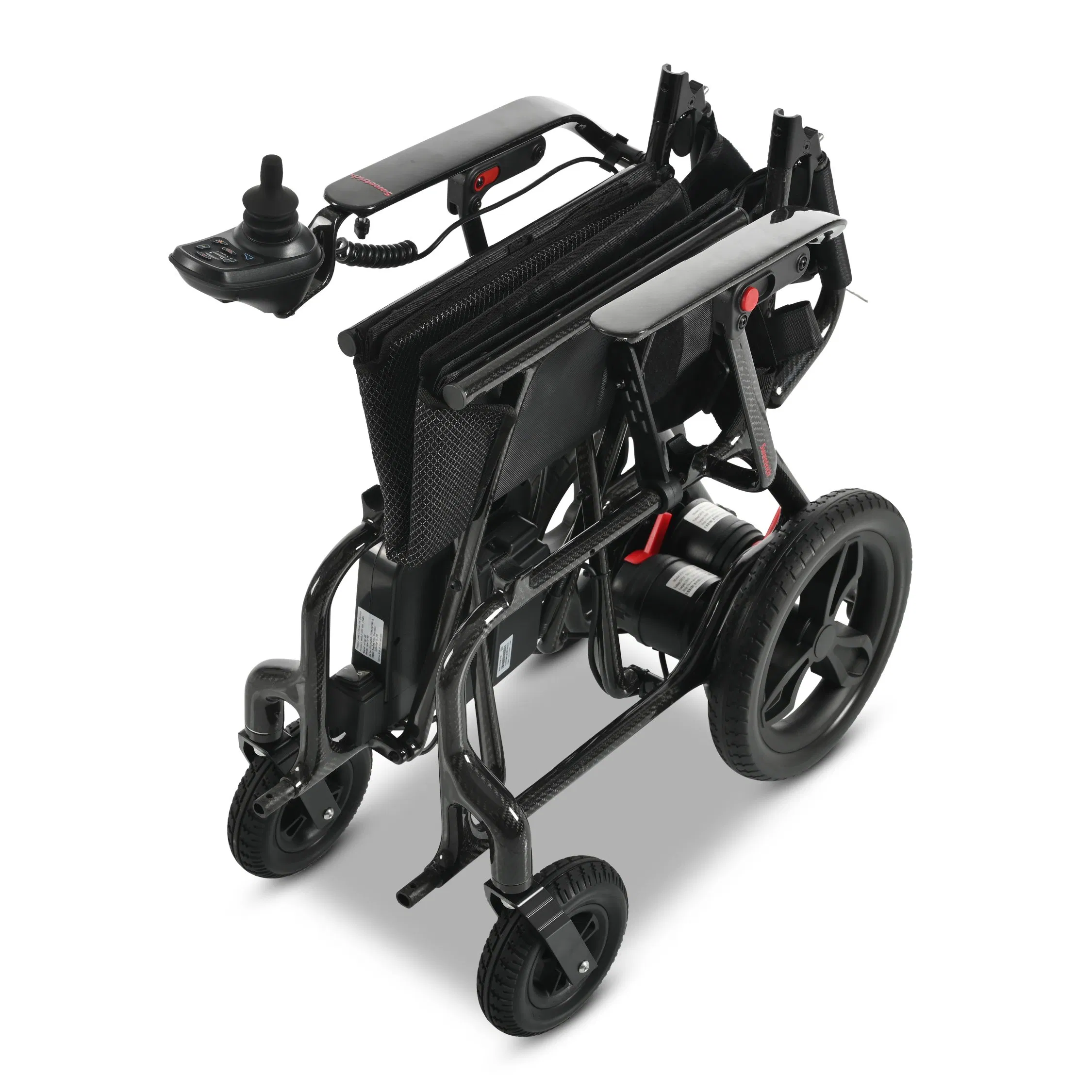 2024 Hot Sales Luxury Travel Power Foldable Lightweight Lithium Battery Carbon Wheelchair