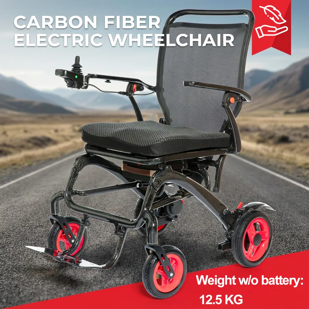 Lightweight Carbon Fiber Folding Electric Wheelchair