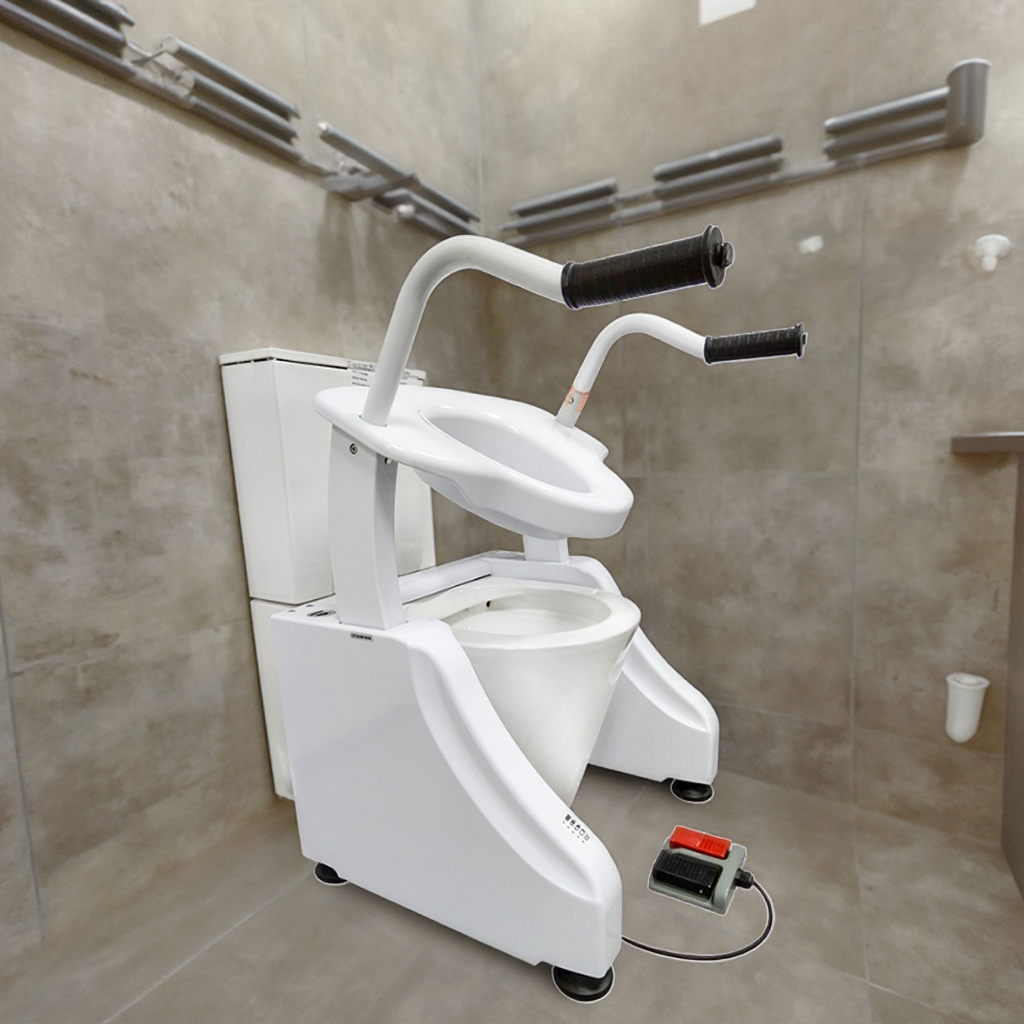 Electric Electrical Lifting Height Adjustable Toilet Wheel Chair Reclining Motorized Power Electric Wheelchair