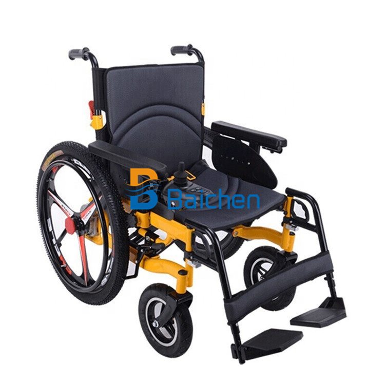 Cheap Price 24V 12Ah Battery Folding Electric Automatic Wheel Chair Wheelchair