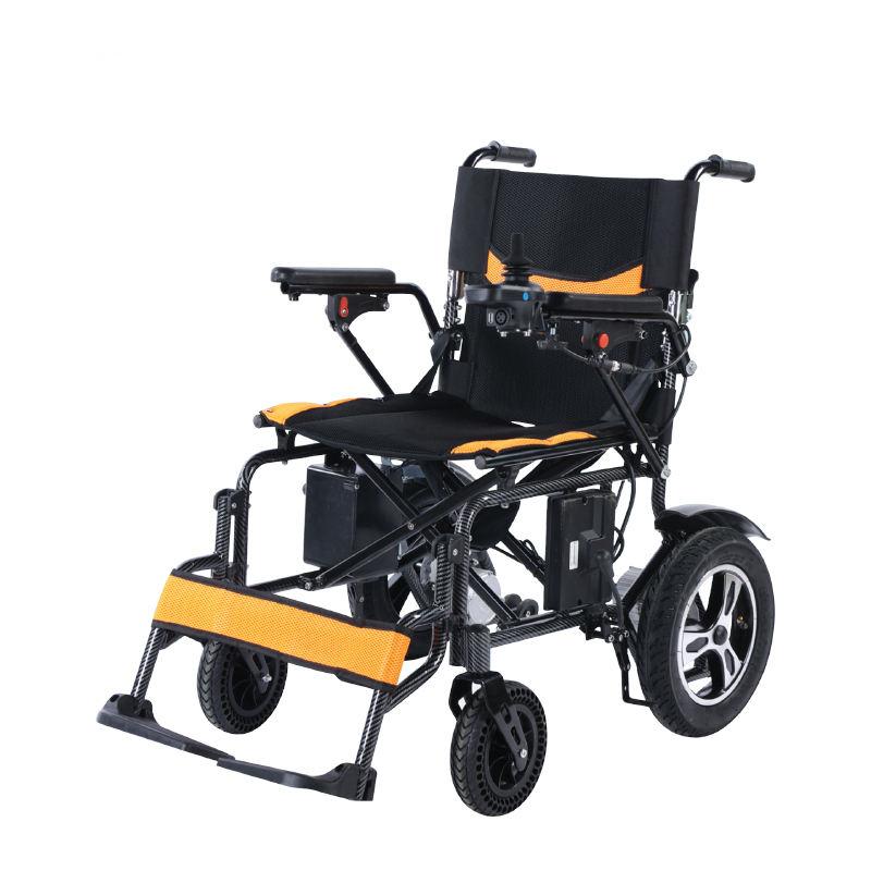 Intelligent Lithium Battery Foldable Electric Remote Controlled Automatic Folding Wheelchair Metal Frame Waterproof Lightweight
